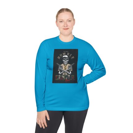 Skull Graphic Long Sleeve Tee, Unisex Lightweight Tee, Casual Streetwear, Unique Gift for Men & Women, Halloween Apparel, Edgy Fashion